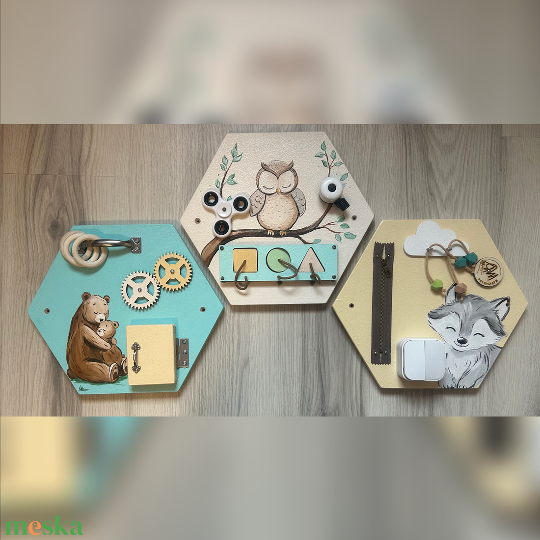 MatataHexa moduláris hexagon Matatófalak - baba - mama - baba játékok - matatófal - Meska.hu