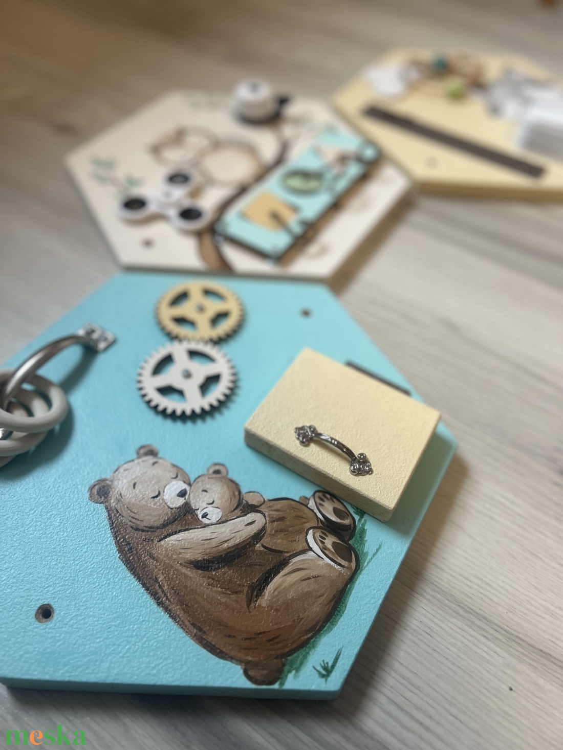 MatataHexa moduláris hexagon Matatófalak - baba - mama - baba játékok - matatófal - Meska.hu