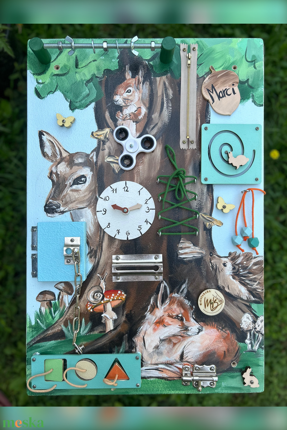 Őzik�s Matatófal  - baba - mama - baba játékok - matatófal - Meska.hu