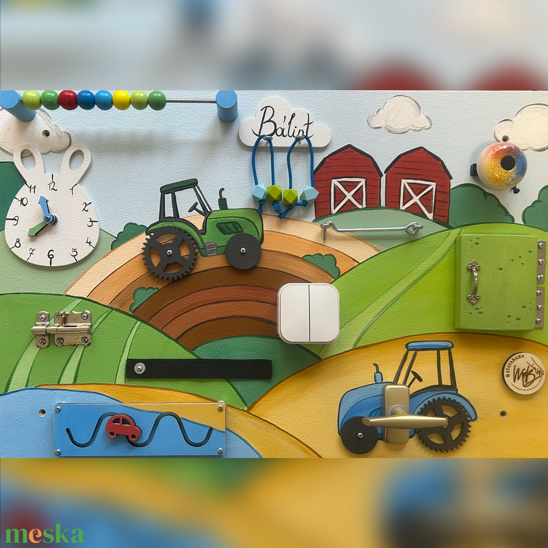Traktoros Matatófal állatokkal - baba - mama - baba játékok - matatófal - Meska.hu