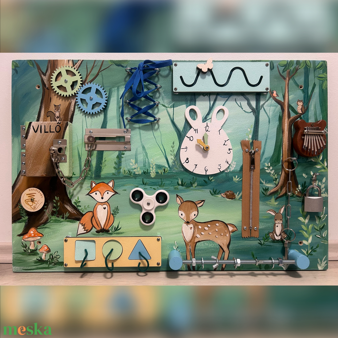 Erdei állatos Matatófal  - baba - mama - baba játékok - matatófal - Meska.hu