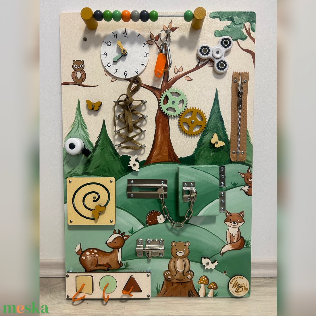 Erdei állatos Matatófal  - baba - mama - baba játékok - matatófal - Meska.hu