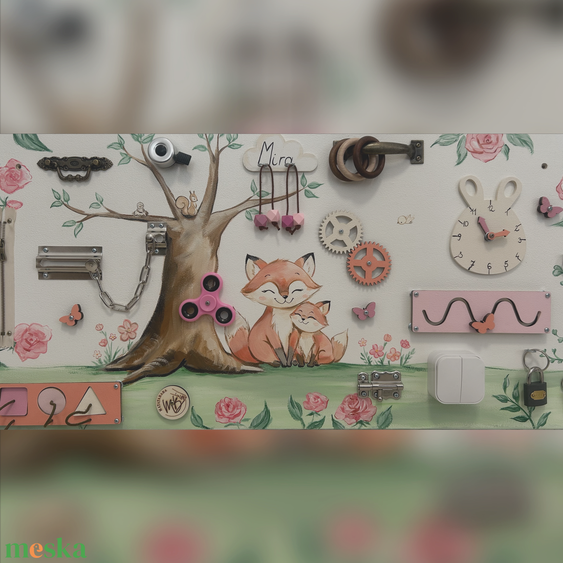 Rókacsalád Testvér Matatófal - baba - mama - baba játékok - matatófal - Meska.hu