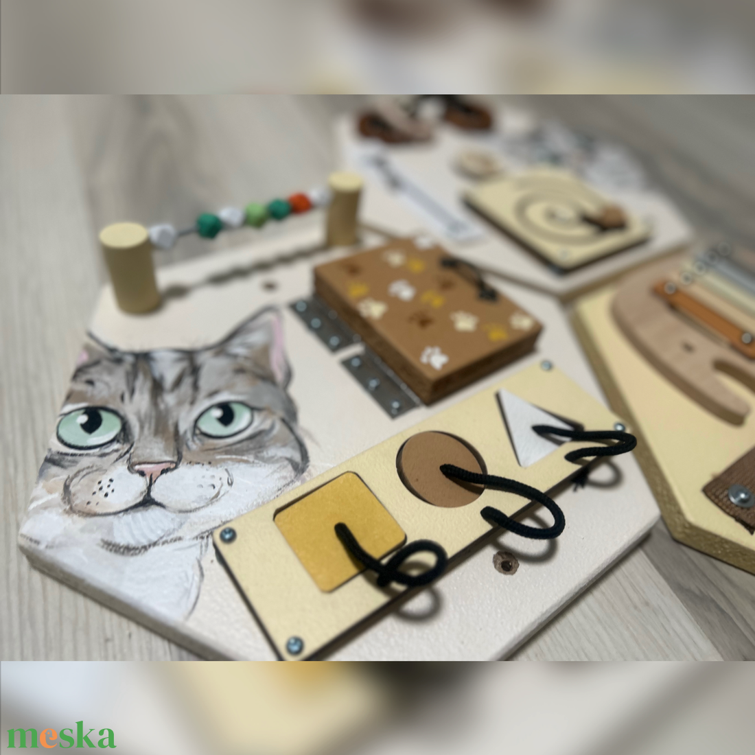 Cicás MatataHexa moduláris hexagon Matatófalak - baba - mama - baba játékok - matatófal - Meska.hu