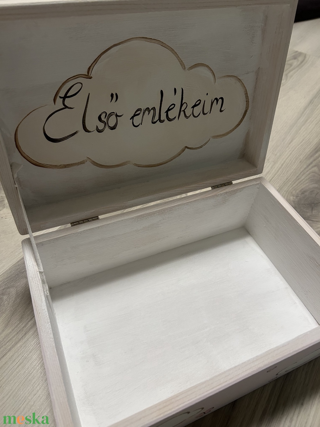 Emlékőrző doboz Rózának - baba - mama - babaemlékek - baba emlékőrző - Meska.hu