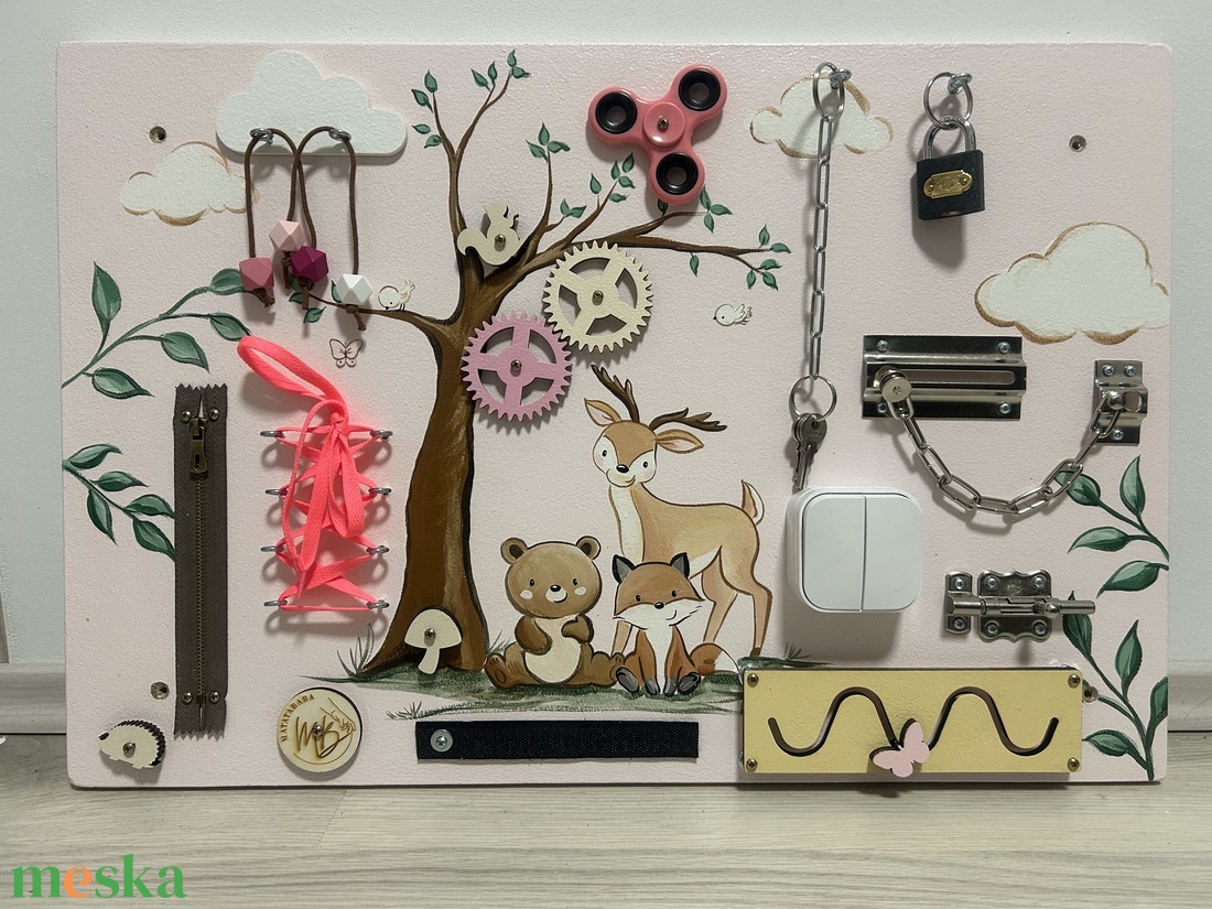 Őzikés, rókás Matatófal  - baba - mama - baba játékok - matatófal - Meska.hu