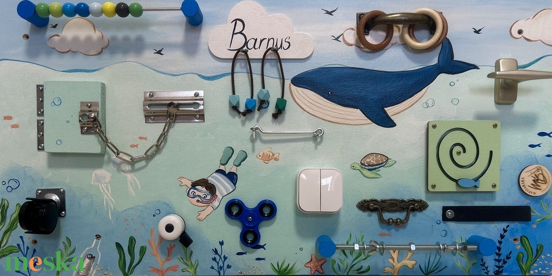 Tenger mélyén Matatófal - baba - mama - baba játékok - matatófal - Meska.hu