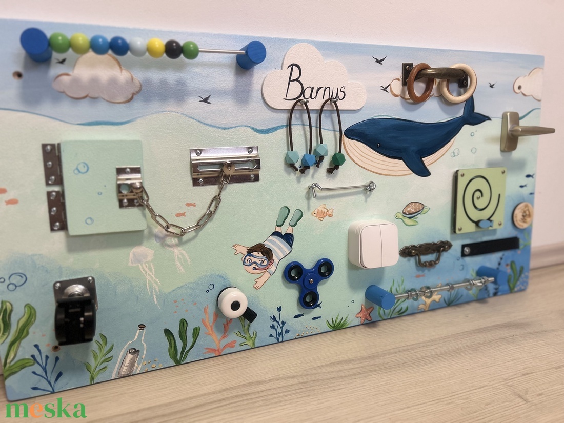 Tenger mélyén Matatófal - baba - mama - baba játékok - matatófal - Meska.hu