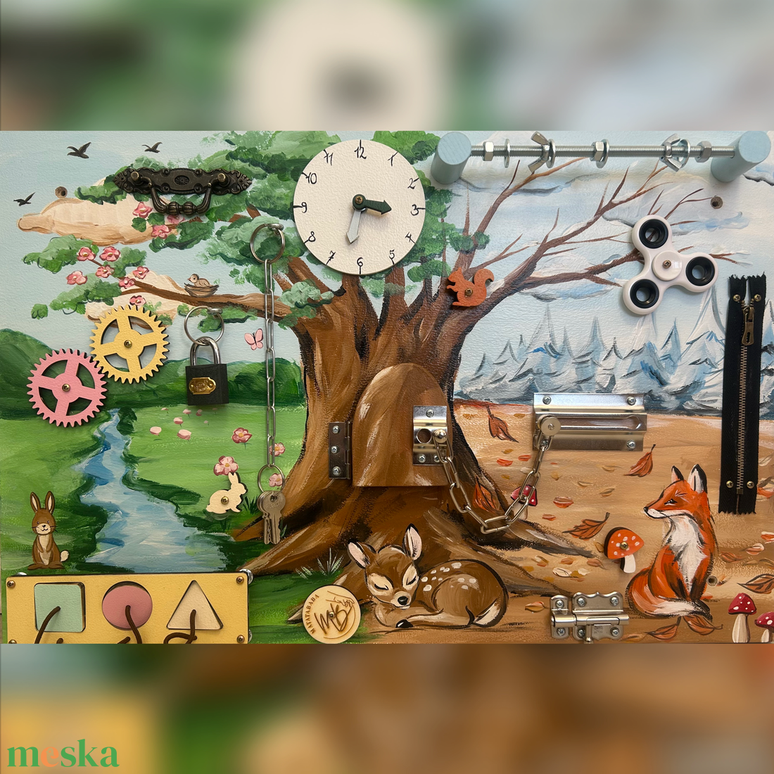 Négy Évszak Matatófal  - baba - mama - baba játékok - matatófal - Meska.hu