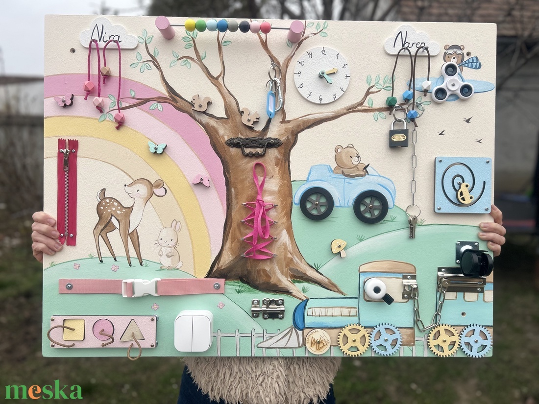 Fiús- Lányos Matatófal - baba - mama - baba játékok - matatófal - Meska.hu