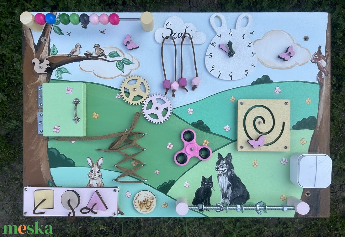 Egyedi Matatófal  - baba - mama - baba játékok - matatófal - Meska.hu