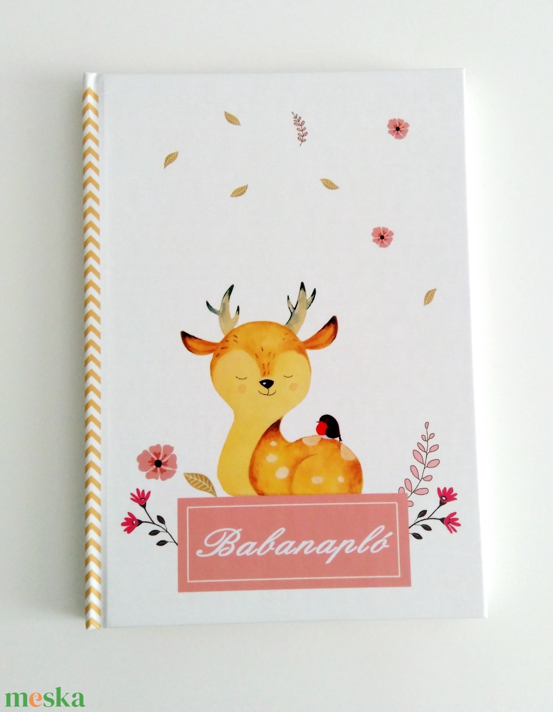 Iker babáknak őzikés babanapló - otthon & életmód - papír, írószer - jegyzetfüzet & napló - Meska.hu
