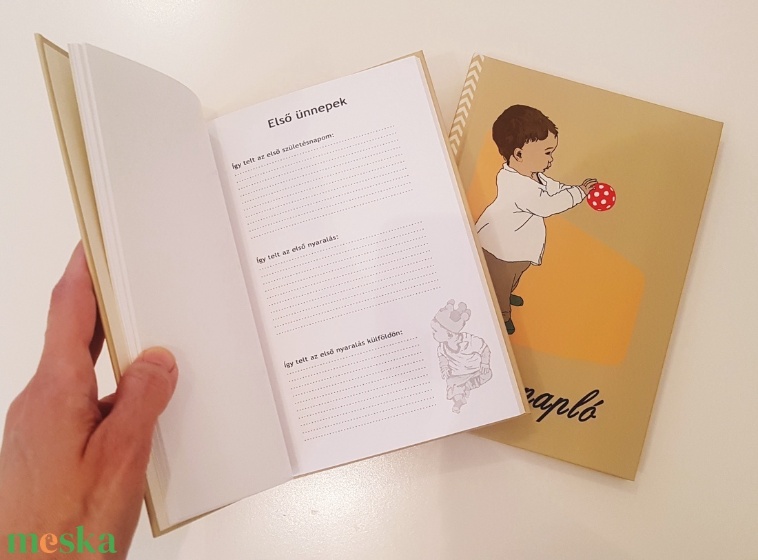 Kisfiús babanapló - baba - mama - babaemlékek - babanapló - Meska.hu