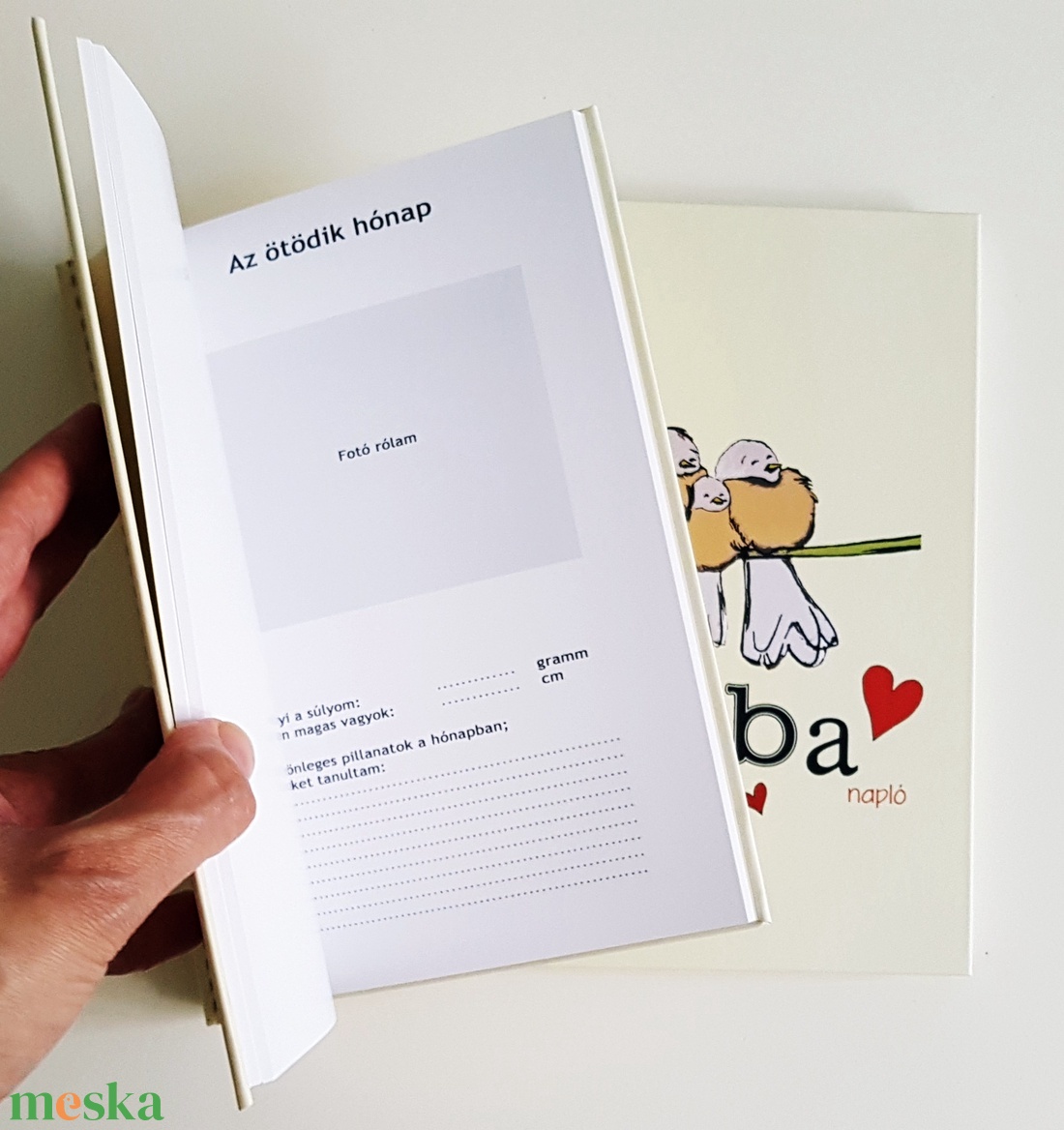 Kismadaras babanapló - baba - mama - babaemlékek - babanapló - Meska.hu