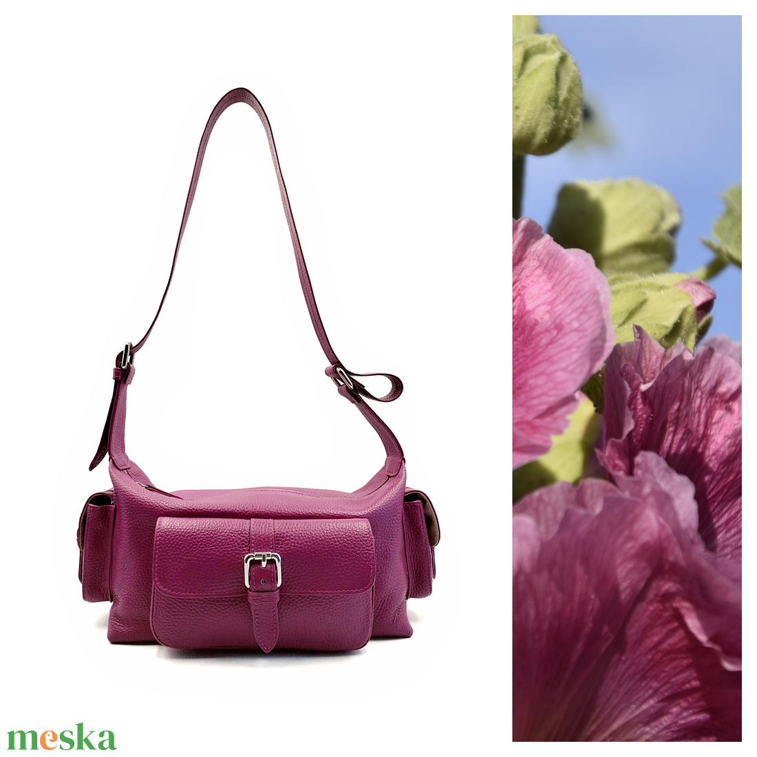 Mona - Mályvaszín crossbody - táska & tok - kézitáska & válltáska - vállon átvethető táska - Meska.hu Mona - Mályvaszín crossbody - táska & tok - kézitáska & válltáska - vállon átvethető táska - Meska.hu