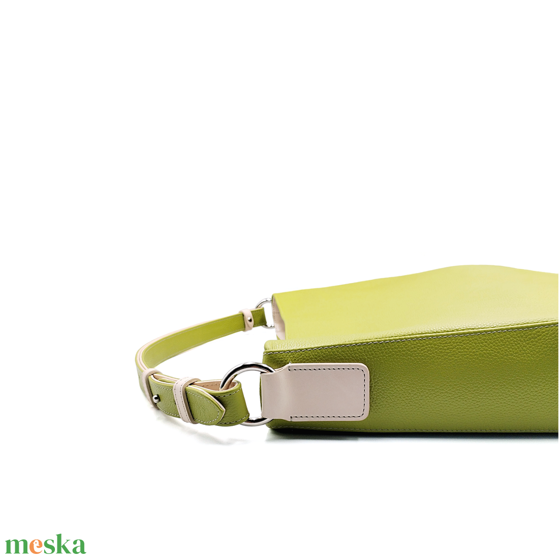 Hobo 1.0 - Olívazöld bőrtáska  - táska & tok - kézitáska & válltáska - válltáska - Meska.hu