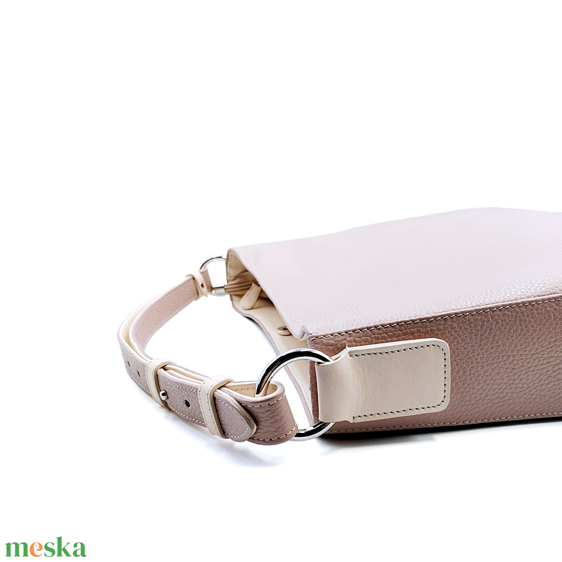 Hobo 1.0 - Púderszín bőrtáska  - táska & tok - kézitáska & válltáska - válltáska - Meska.hu