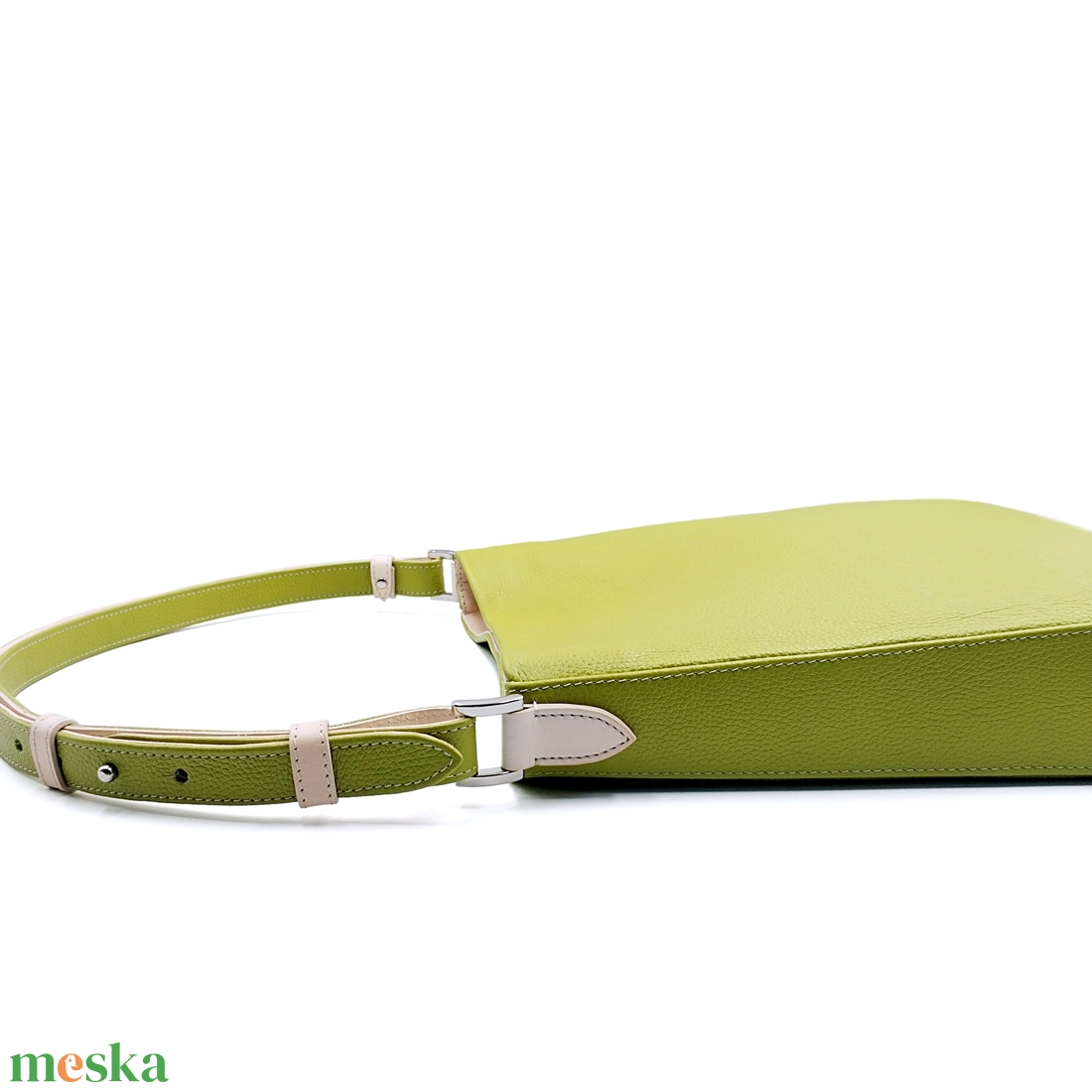 Hobo 3.0.- Olívazöld bőrtáska - táska & tok - kézitáska & válltáska - válltáska - Meska.hu