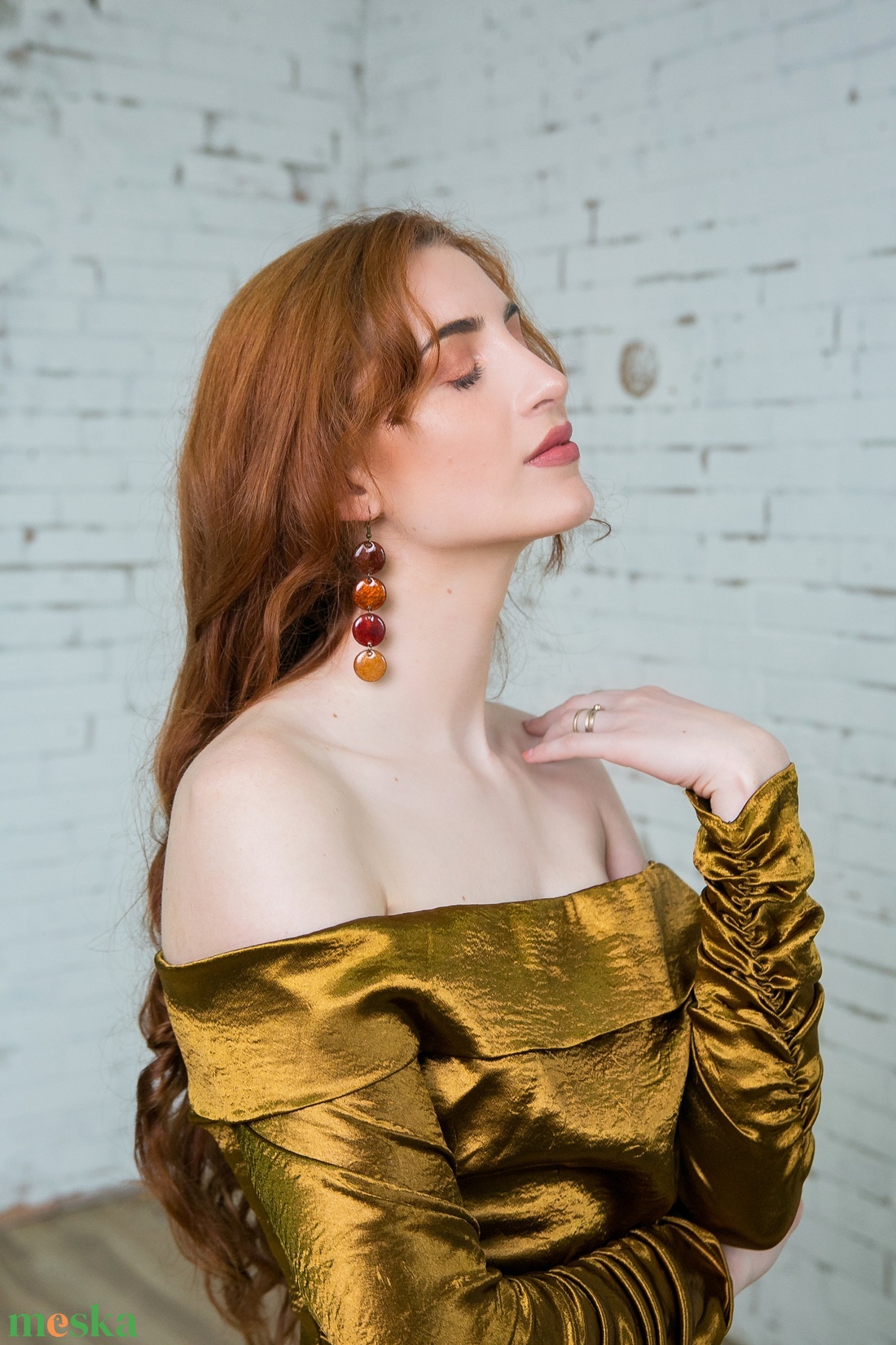 Maraschino - tűzzománc fülbevaló LE - ékszer - nyaklánc - statement nyaklánc - Meska.hu