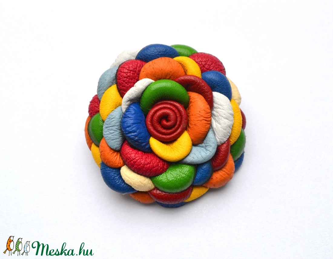 Multicolor Extra-virágkitűző valódi bőrből - ékszer - kitűző és bross - kitűző - Meska.hu Multicolor Extra-virágkitűző valódi bőrből - ékszer - kitűző és bross - kitűző - Meska.hu