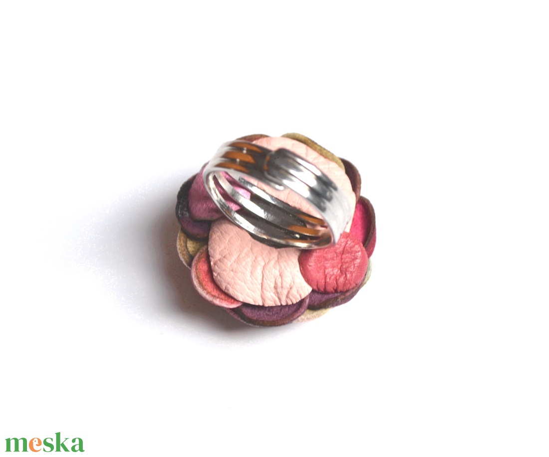  Candy extra-gyűrű valódi bőrből  - ékszer - gyűrű - statement gyűrű - Meska.hu