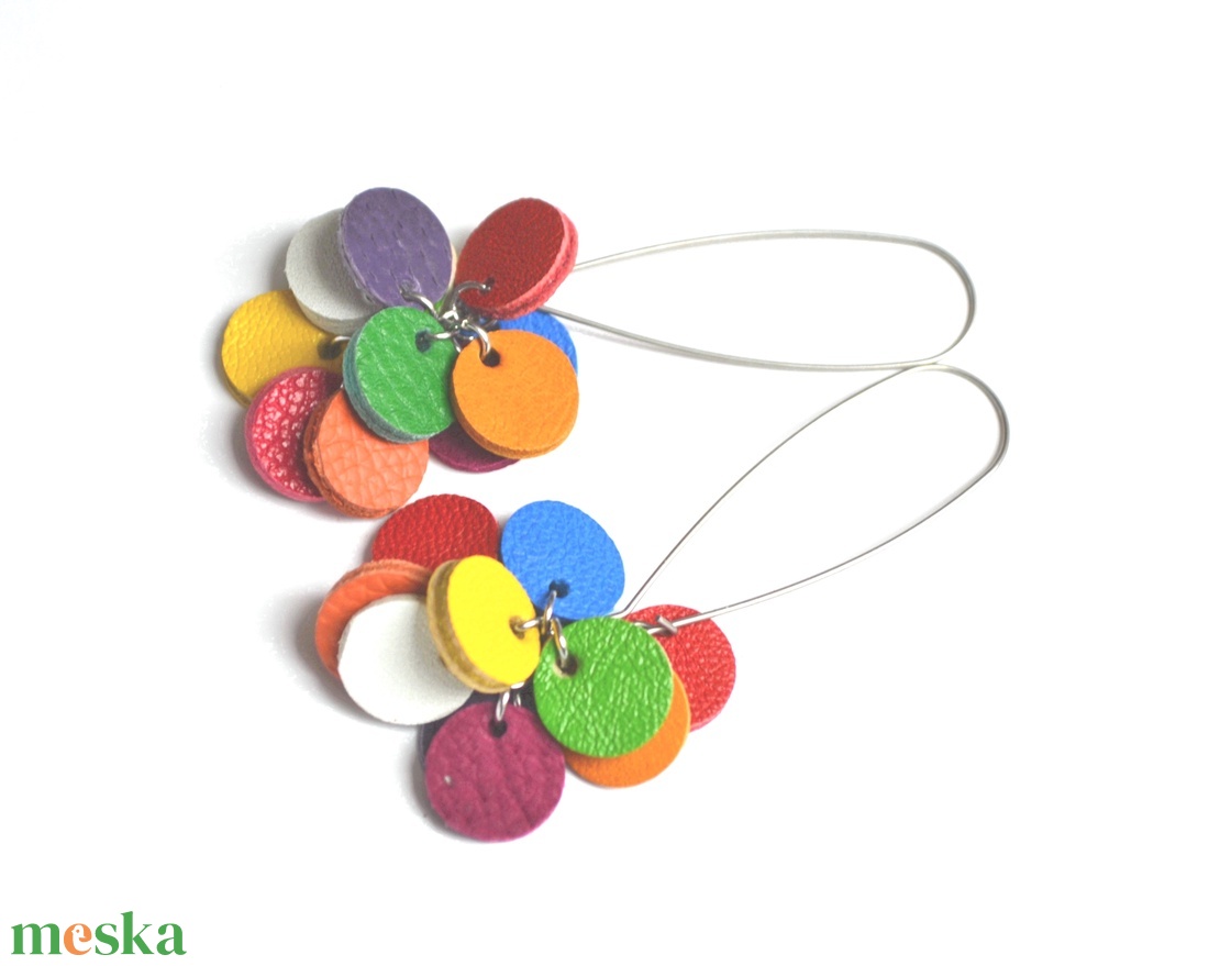 Multicolor-extra lógós fülbevaló valódi bőrből - ékszer - fülbevaló - lógó fülbevaló - Meska.hu Multicolor-extra lógós fülbevaló valódi bőrből - ékszer - fülbevaló - lógó fülbevaló - Meska.hu