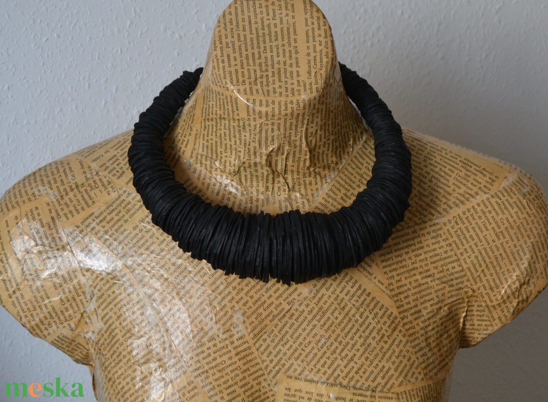 Rustic-extra-nyakék valódi bőrből - ékszer - nyaklánc - medálos nyaklánc - Meska.hu