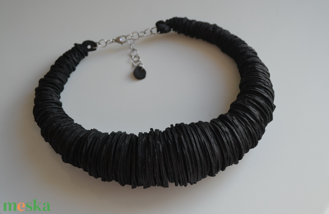 Rustic-extra-nyakék valódi bőrből - ékszer - nyaklánc - medálos nyaklánc - Meska.hu