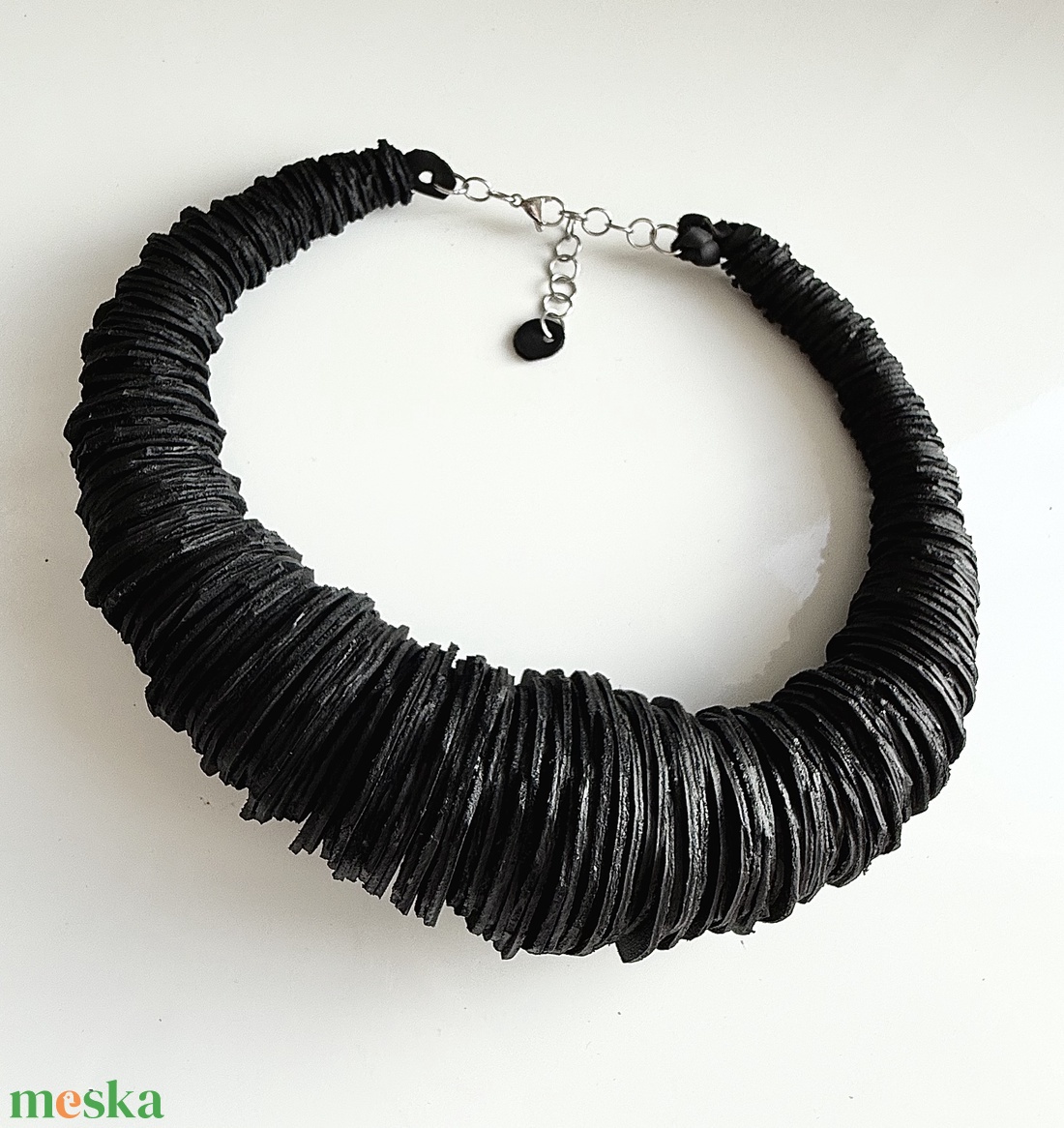 Rustic-extra-nyakék valódi bőrből - ékszer - nyaklánc - medálos nyaklánc - Meska.hu