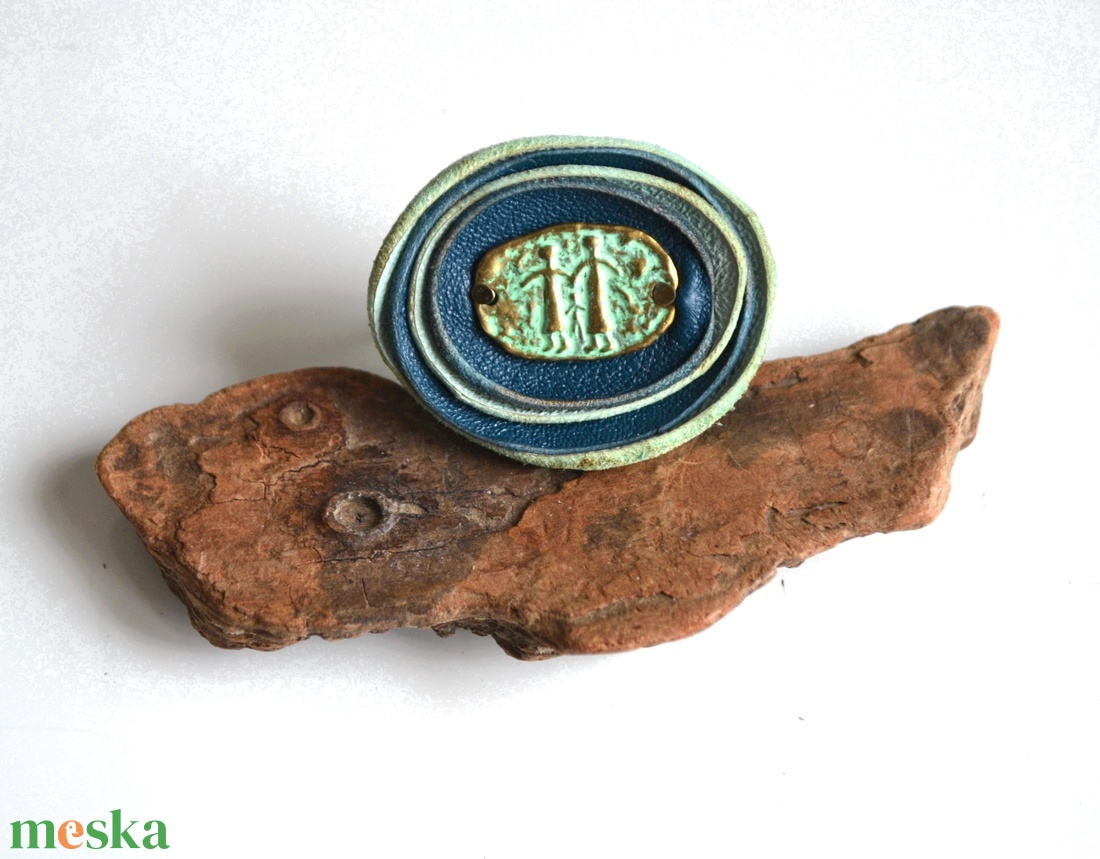 Család-extra gyűrű valódi bőrrel - ékszer - gyűrű - statement gyűrű - Meska.hu