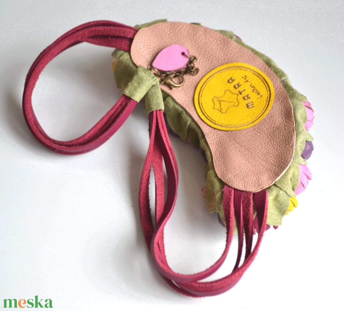 Jardin-fleurs de printemps-nyakék valódi bőrből - ékszer - nyaklánc - statement nyaklánc - Meska.hu