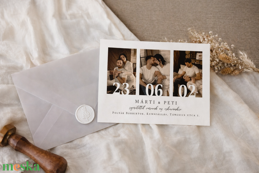 Photo You+Me# meghívó - esküvő - meghívó & kártya - meghívó - Meska.hu