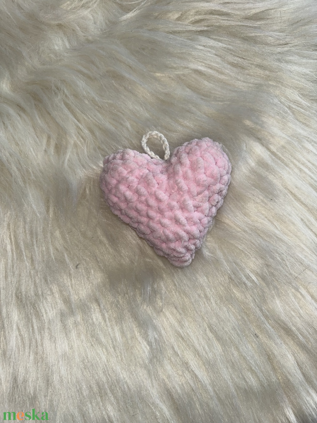 Horgolt szív - táska & tok - kulcstartó & táskadísz - kulcstartó - Meska.hu