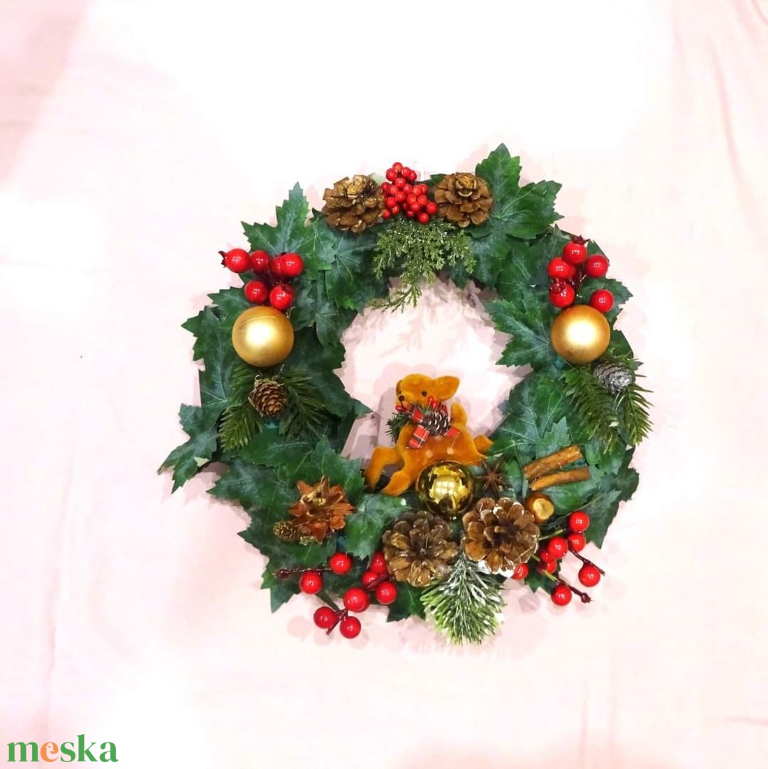 Őzikés adventi ajtódísz - karácsony - adventi díszek - adventi ajtódísz - Meska.hu Őzikés adventi ajtódísz - karácsony - adventi díszek - adventi ajtódísz - Meska.hu