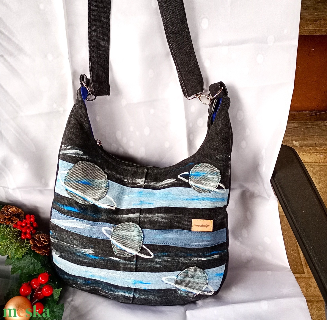 Festett női válltáska - táska & tok - kézitáska & válltáska - válltáska - Meska.hu