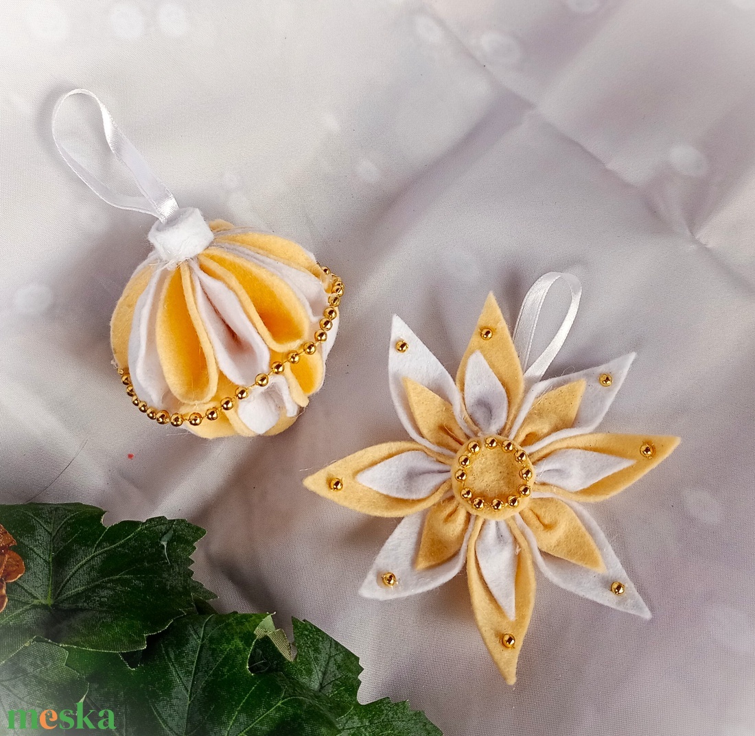 textil karácsonyfa dísz - karácsony - karácsonyi lakásdekoráció - karácsonyfadíszek - Meska.hu