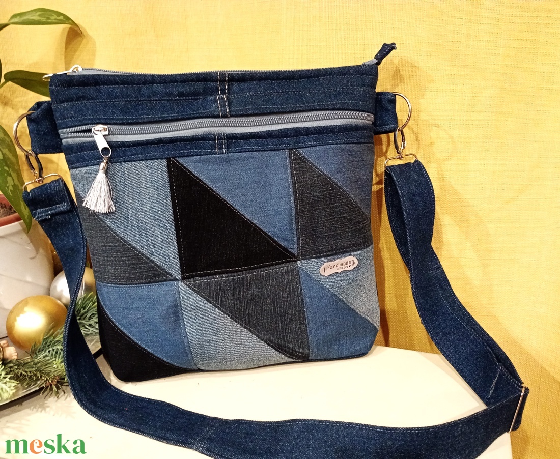 farmer válltáska patchwork - táska & tok - kézitáska & válltáska - vállon átvethető táska - Meska.hu