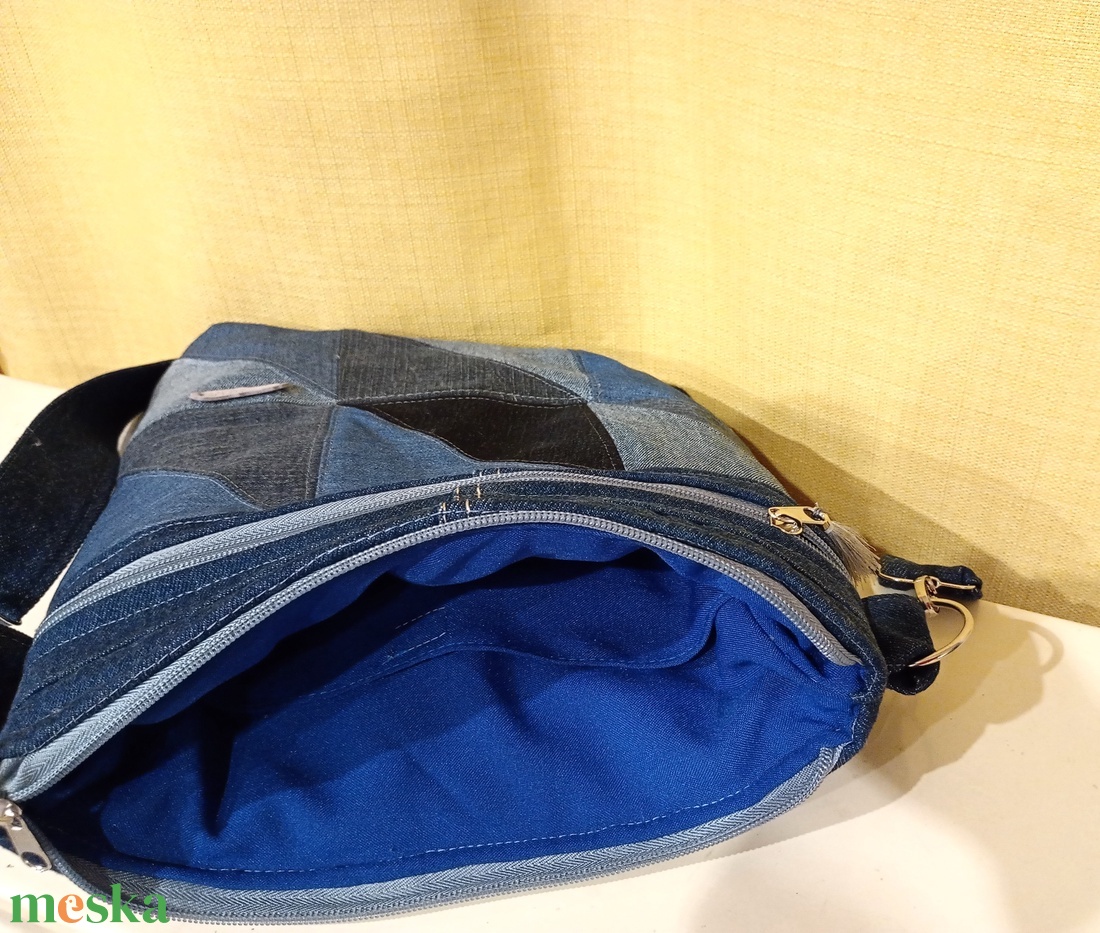 farmer válltáska patchwork - táska & tok - kézitáska & válltáska - vállon átvethető táska - Meska.hu