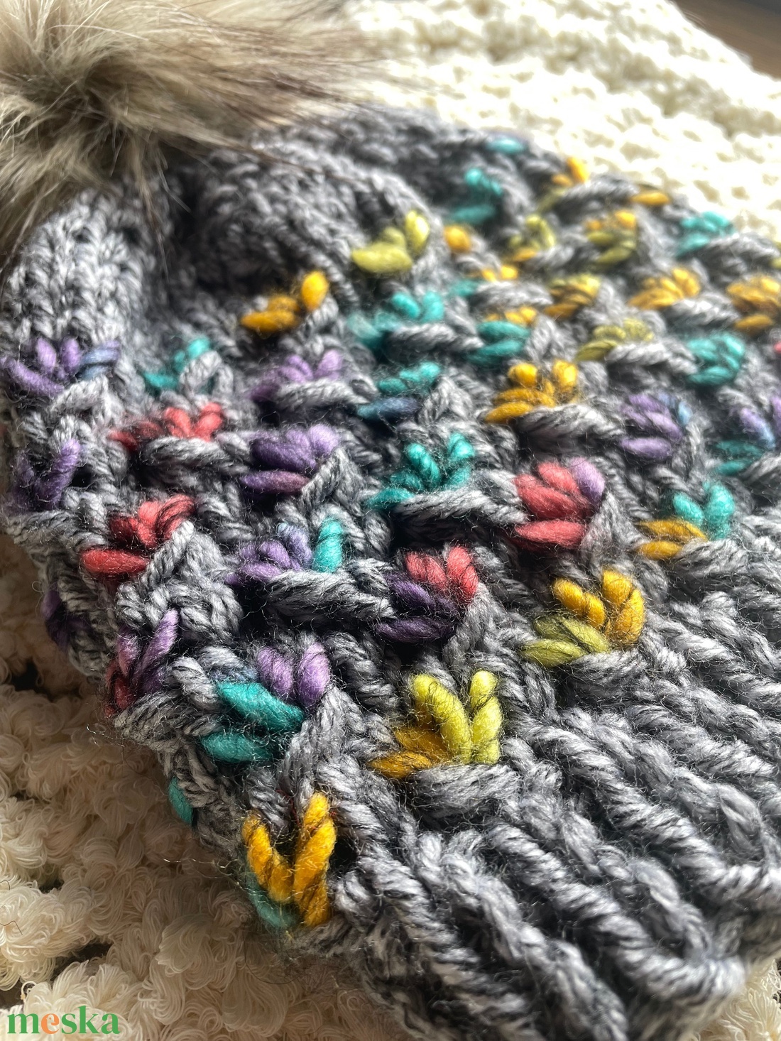 Kötött sapka - ruha & divat - sál, sapka, kendő - sapka - Meska.hu