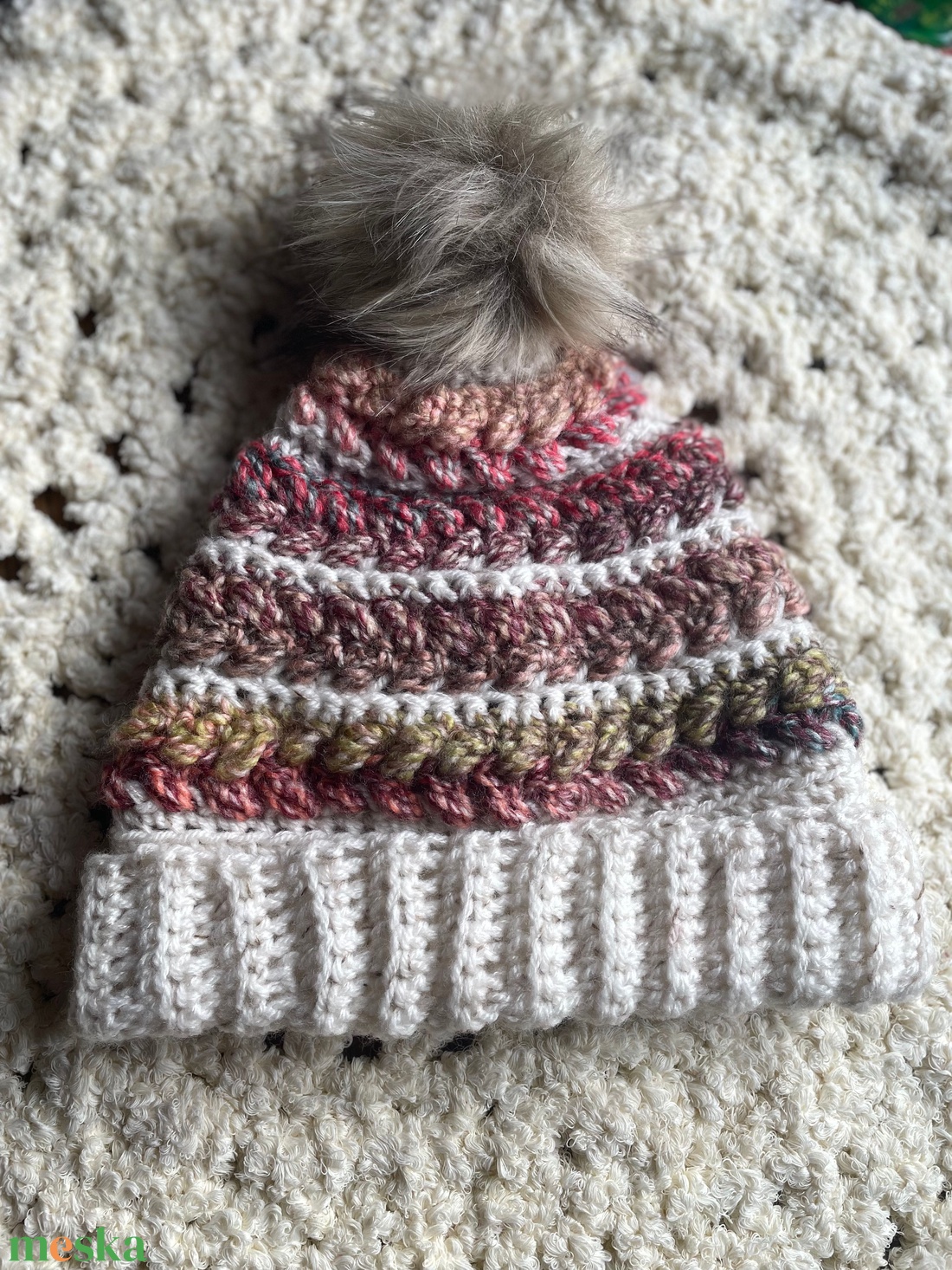 Kötött sapka - ruha & divat - sál, sapka, kendő - sapka - Meska.hu