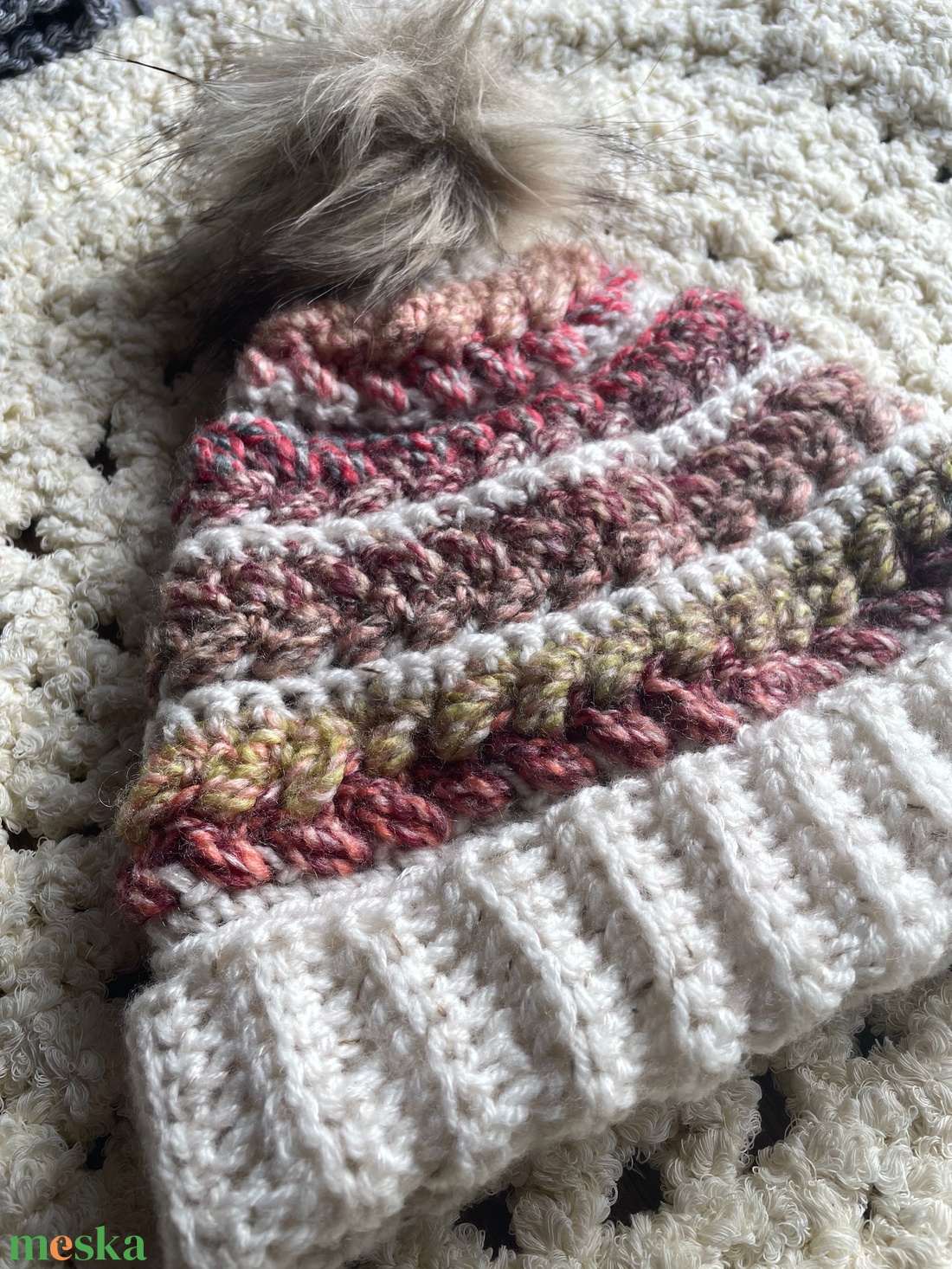 Kötött sapka - ruha & divat - sál, sapka, kendő - sapka - Meska.hu