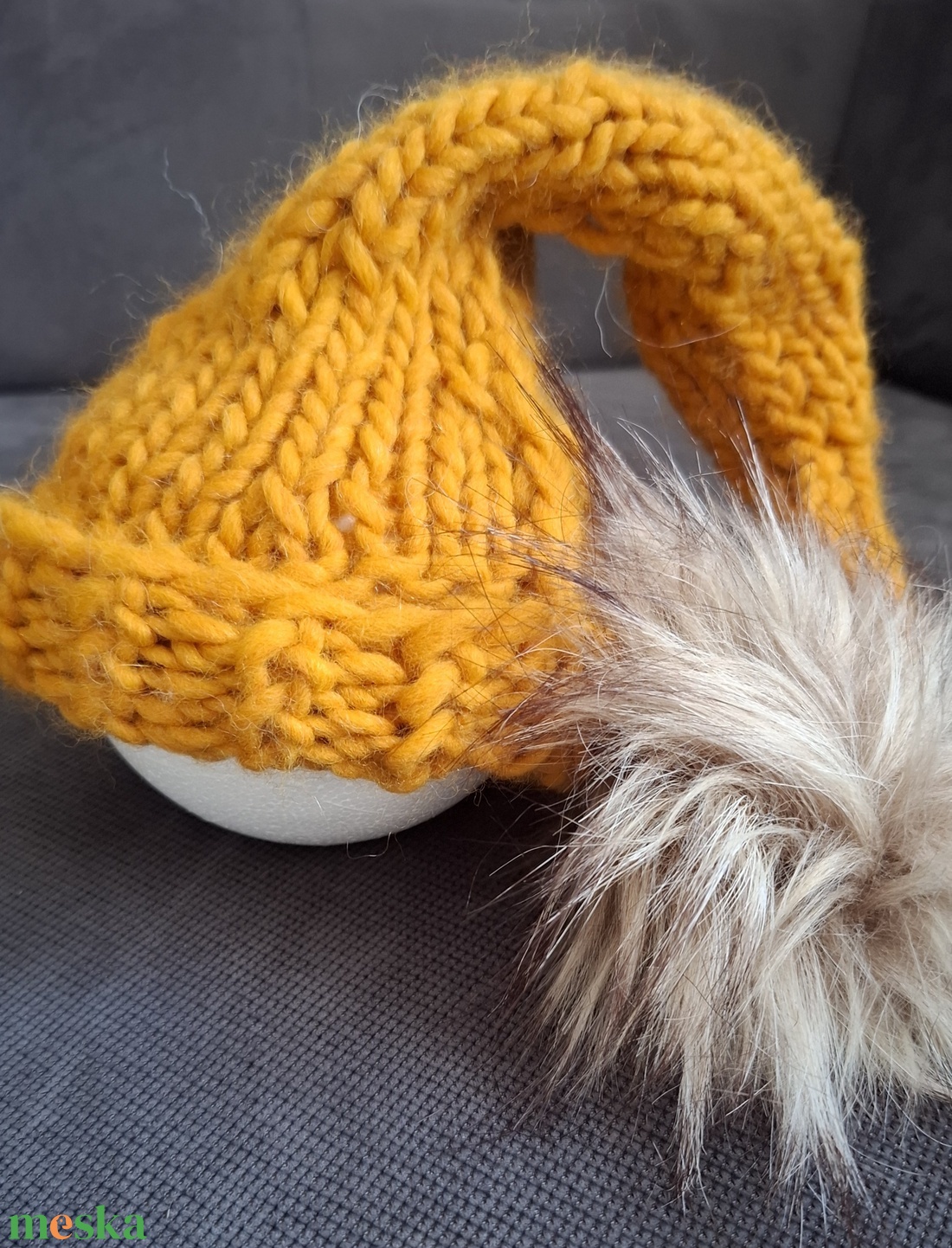 Kötött babasapka újszülöttfotózáshoz - baba - mama - babafotózás - újszülött sapka fotózásra - Meska.hu