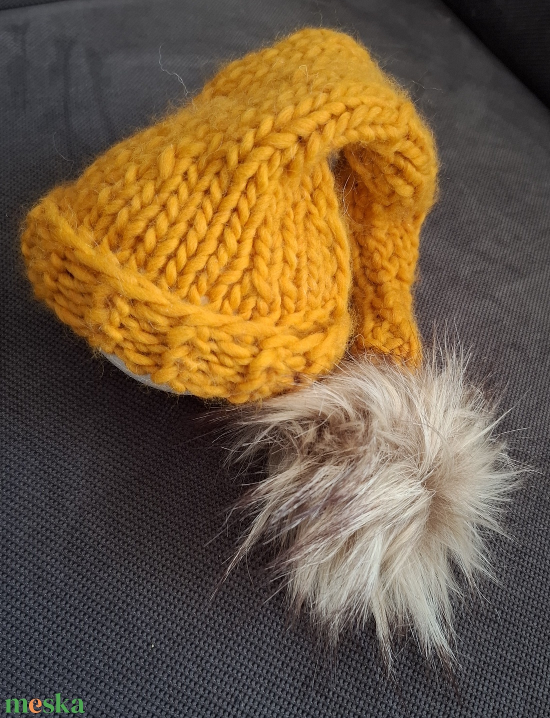 Kötött babasapka újszülöttfotózáshoz - baba - mama - babafotózás - újszülött sapka fotózásra - Meska.hu