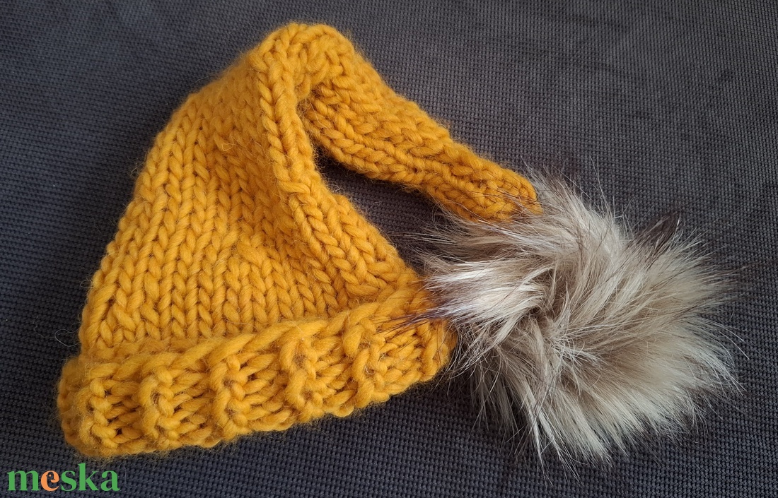 Kötött babasapka újszülöttfotózáshoz - baba - mama - babafotózás - újszülött sapka fotózásra - Meska.hu