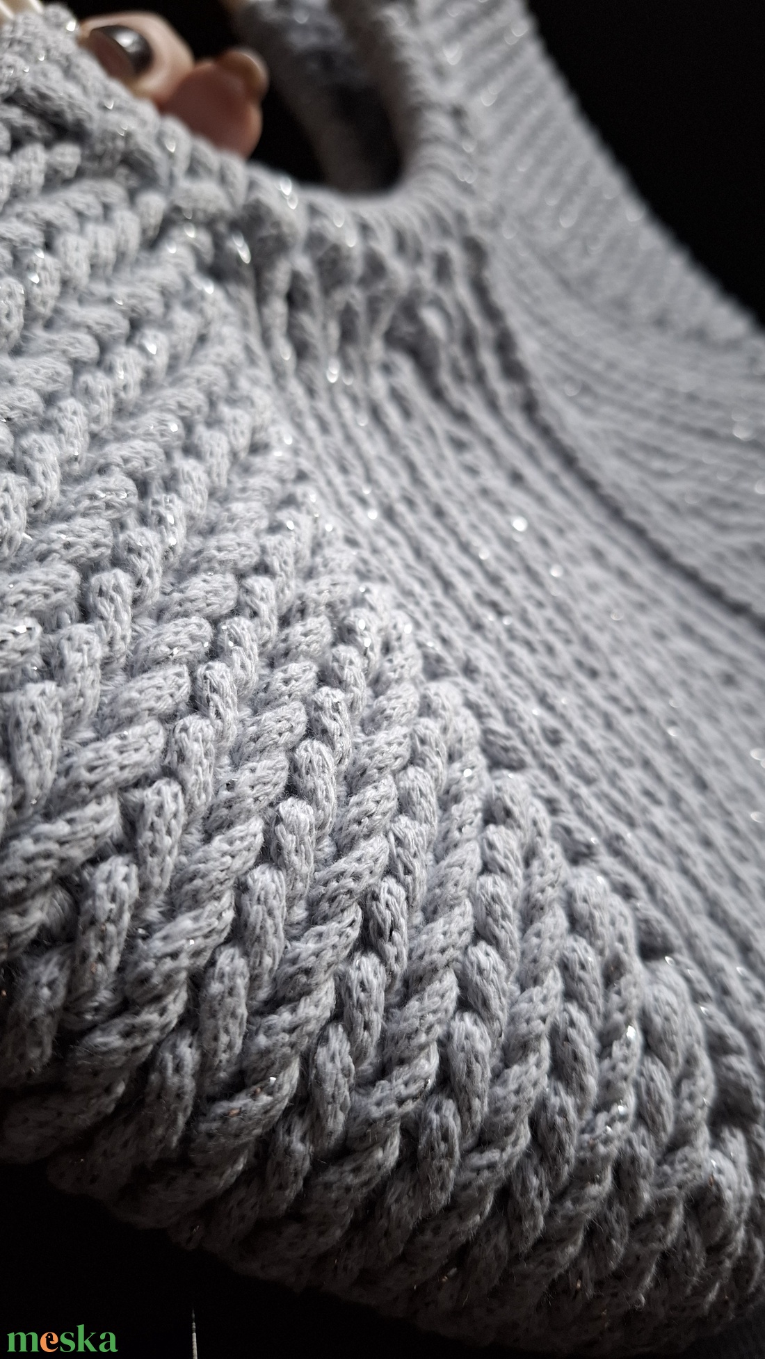 Horgolt kosártáska - táska & tok - kosár - Meska.hu