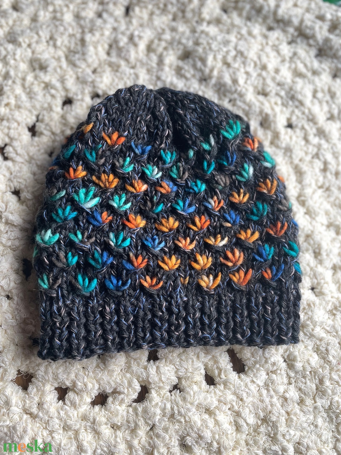 Kötött sapka - ruha & divat - sál, sapka, kendő - sapka - Meska.hu