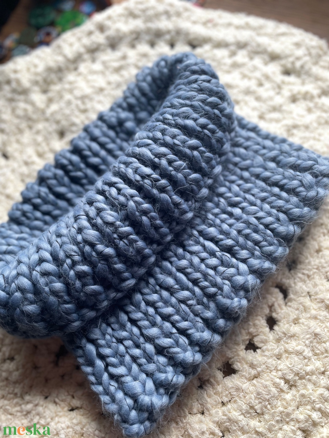 Kötött csősál - ruha & divat - sál, sapka, kendő - sál - Meska.hu