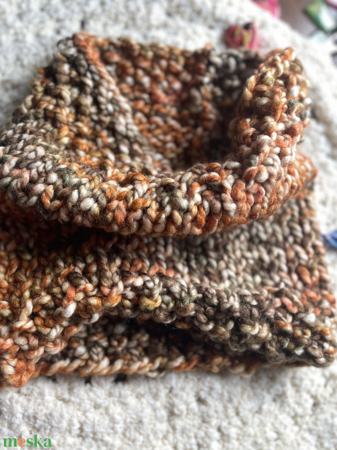 Kötött csősál - ruha & divat - sál, sapka, kendő - sál - Meska.hu