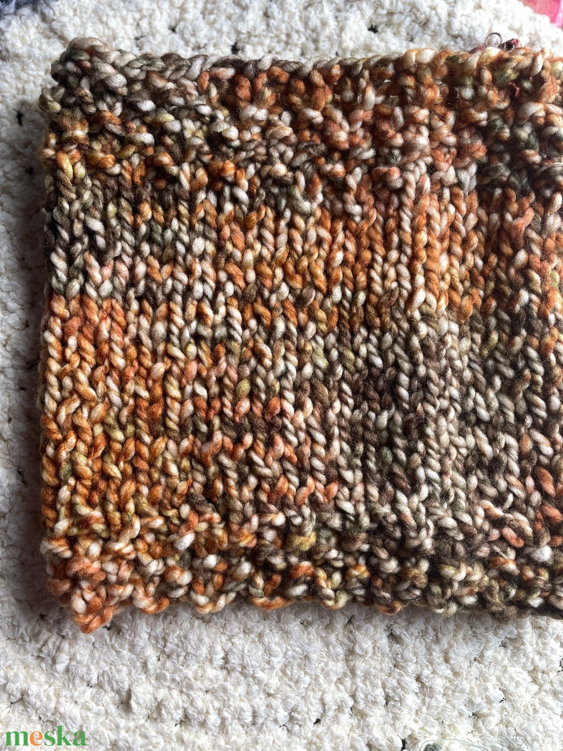 Kötött csősál - ruha & divat - sál, sapka, kendő - sál - Meska.hu