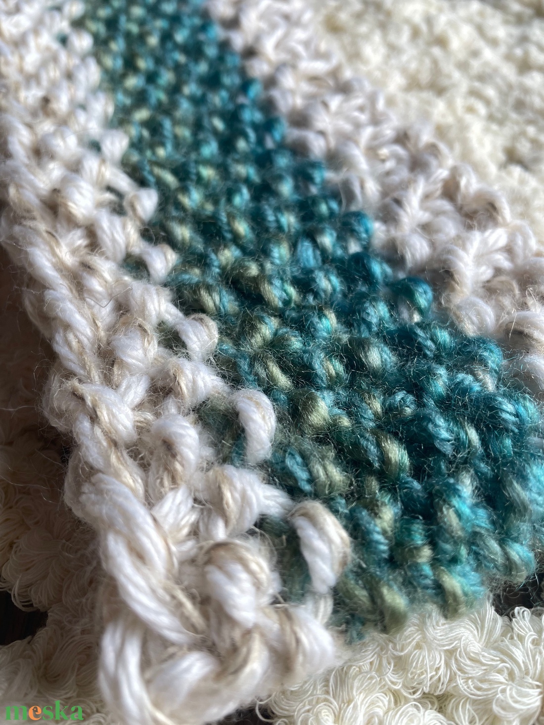 Kötött fejpánt, fülvédő - ruha & divat - sál, sapka, kendő - fejpánt - Meska.hu